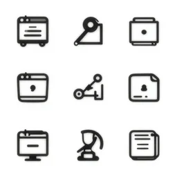 website icons with white background