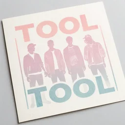 photograph of a pastel screen print on thick paper of album artwork for the band TOOL designed by Ash Thorp and Nychos. No skulls.