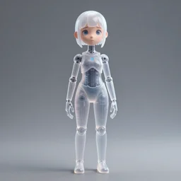 weta movie still full body portrait photo, mesh render, of 小 柔 seeu as a sad translucent plastic cyborg girl by weta, wlop, ilya kuvshinov, rossdraws, artgerm, anime, liosh, mucha