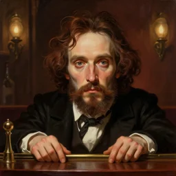 photo by davy jones, rasputin face in the bar, highly detailed, digital painting, artstation, smooth, sharp focus, illustration, art by artgerm and greg rutkowski and alphonse mucha
