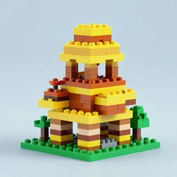 indie old school bright unusual abstract Lego game