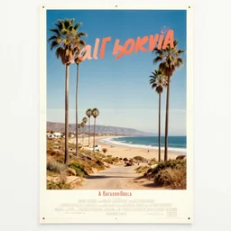 a vintage movie poster about california,