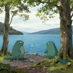loch ness monster asking for a tree fiddy