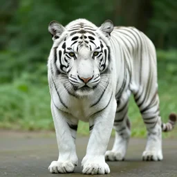 white and green tiger, nature photography