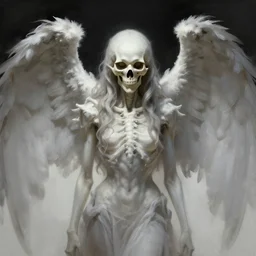 portrait death angel. highly detailed, digital painting, concept art, smooth, sharp focus, illustration, art by phillipp webber