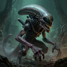 epic professional digital art of hungry giant alien slug, eerie atmospheric lighting, painted, detailed, intricate, impressive, foreboding, by leesha hannigan, reyna rochin, wayne barlowe, mark ryden, iduncan halleck, hdr, 8 k, epic, stunning, gorgeous, much wow, cinematic, masterpiece
