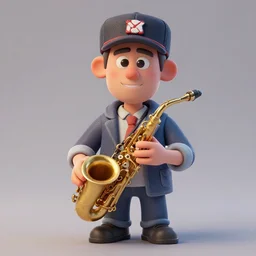 🎺🎷🙎🏼♂🧢, lowbrow, 3 - d highly detailed, in the style of, robert williams,,