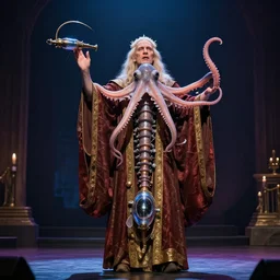 a man who is also a fission reactor and the high priest of squidonia. a master of telekinetic younger dryas despondency. the harbinger of cephalopod and with a bathysphere down his spine. the oligarch of piety. studio lighting, stage presence and charisma measured in dollars.