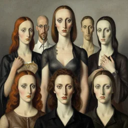 surreal portrait art by jerico santander, heidi taillefer, mark ryden, giorgio de chirico, paul delvaux, hieranonymus bosch, alexandra gallagher, michael cheval, yves tanguy, lauren marx,