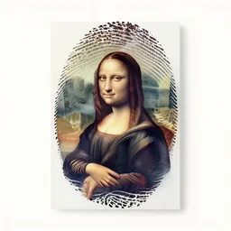 identity calibrated into a fingerprint, abstract art in the style of lenardo da vinci and cubism, - n 4