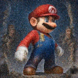 mario after battle beaten and bruised, fantasy magic, light night, intricate, elegant, sharp focus, illustration, highly detailed, digital painting, concept art, matte, art by wlop and artgerm and ivan shishkin and andrey shishkin, masterpiece
