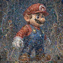 mario after battle beaten and bruised, fantasy magic, light night, intricate, elegant, sharp focus, illustration, highly detailed, digital painting, concept art, matte, art by wlop and artgerm and ivan shishkin and andrey shishkin, masterpiece