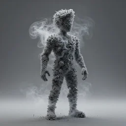 man made of smoke simulation smoke particles octane render houdini pixar