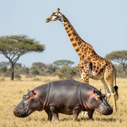 a giraffe hippo hybrid