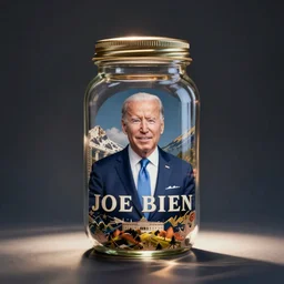 joe biden in a jar
