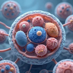 highly detailed image of the powerhouse of the cell, HD.