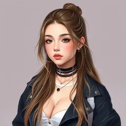 ariana grande, bust portrait, photorealistic, artstation, anime, outfit - of - the - day, instagram, fashion outfit, inspo, street outfit, fashion model, fashion model, ootd, kpop, idol, flcl cover, yoji shinkawa greg rutkowski craig mullins noah bradley mark arian, selfie, bust portrait, ilya kuvshinov, trending on artstation,