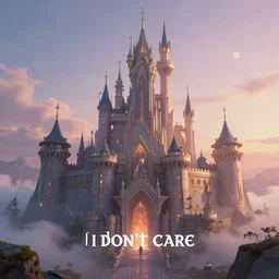 futuristic fantasy castle in the majestic tomorrow, a new day, at dawn, melody, i don't care, other fantasy, easy