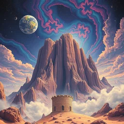 impossible dream by beeple, artgerm, salvador dali, bruce pennington, frank, stella, makoto shinkai, angus mckie, alex grey, don bluth, akira toriyama, chris moore, kaja foglio, andre masson, dr. suess, brian despain, chesley bonestell. symbolism, surrealism, artstation, 8 k
