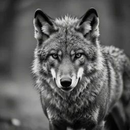 old black and white photo of a werewolf, highly detailed, 4 k, upscaled