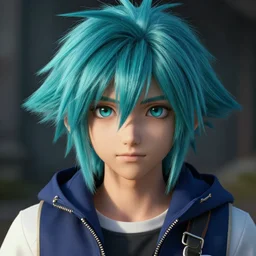 photo realistic image of aqua!!!!!!!!!! from kingdom hearts!!!!!!!!!!, stunning 3 d render inspired art by istvan sandorfi and greg rutkowski, perfect facial symmetry, realistic, highly detailed attributes and atmosphere, dim volumetric cinematic lighting,