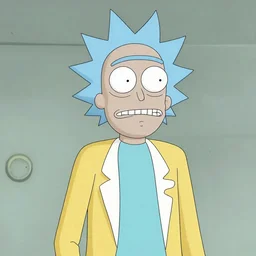 Albert Einstein In Rick and Morty digital art 4k detailed super realistic