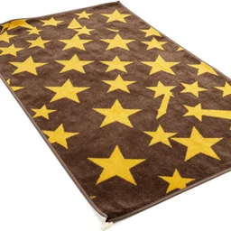 carpet with yellow star pattern, game asset