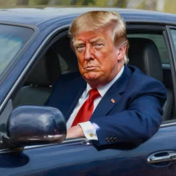 donald trump made into a car, digital painting, extremely detailed, 4 k, intricate, brush strokes, mark arian, artgerm, bastien lecouffe - deharme