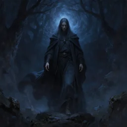 a mystical sorcerer stepping out of the void, evocative, mystical night, very detailed, award winning, masterpiece digital painting by greg rutkowski, alex grey, artstation, 4 k wallpaper