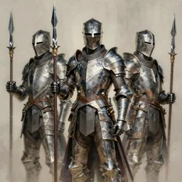 Knights Templar wearing sci-fi space anthem javelin armor concept art, muted colors, intricate painting, by John Harris, Emil Melmoth, Craig Mullins, yoji shinkawa, artstation, moebius comic, Marc Simonetti, lan McQue, Kentaro, Miura, hyper detailed, cinematic