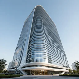 a futuristic architecture building