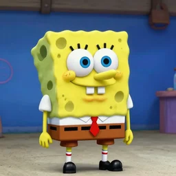 Spongebob as The American Psycho, photorealistic