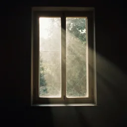 dramatic photograph of god rays passing through a window