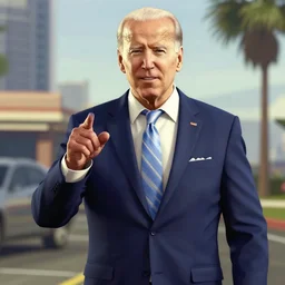 unreal engine render of Joe Biden in Grand Theft Auto V