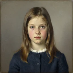 A decent young girl portrait by Max Ernst.
