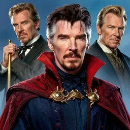 a highly detailed beautiful portrait of anthony hopkins as dr strange, by gregory manchess, james gurney, james jean