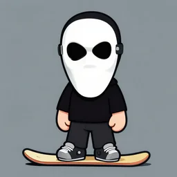 ski mask the slump god as a cartoon