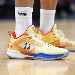 photograph of sneakers, for basketball players, with an aerodynamic design, inspired by pokemon nidoqueen style