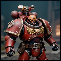 Warhammer 40K Noise Marine, portrait photo, cinematic, cinestill 400t film