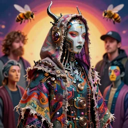 A cybernetic necromancer constructed from ornate circuitry and tattered cloth, intricate artwork by Tooth Wu and beeple, greg rutkowski and artgerm and justin gerard, cinematic, hyper realism, high detail, octane render, unreal engine, 8k, Vibrant colors, Smooth gradients, High contrast, depth of field, aperture f2.8