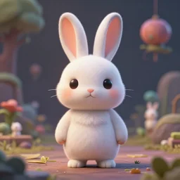 cute rabbit by victo ngai and andreas rocha and greg rutkowski trending on artstation unreal engine 8 k hd wallpaperjpeg artifact blur
