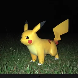 real trail cam footage of a wild fire type pokemon at night