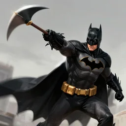 a still of xqc as batman throwing a batarang, digital art as a photo