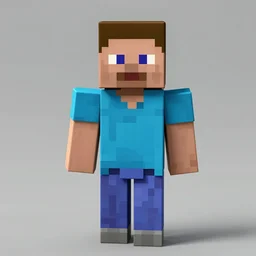 photograph of Steve from Minecraft in real life