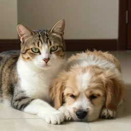 [ cat ] ( dog )