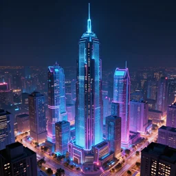 futuristic city architecture neon beeple fractal cyberpunk 3d futuristic night concept art digital art sci fi matte painting digital painting artstation