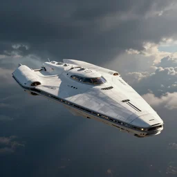 a concept art of a starship, fiat, artstation