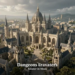 dungeons and dragons medieval city waterdeep, magnificent buildings, and excellent imagine quality