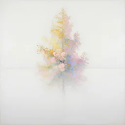 the flowery tower with white horizon, landscape, pastel oil inks, soft pastel colors, paint - on - glass painting, chiaroscuro, very ethereal, fauvism, soft, ethereal, superflat art movement, pinhole photography futuristic yw 2 k white pure estructure liminal, white fog painting, glided golden paper hd bokeh lighting chiaroscuro