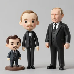 vladimir putin cosplay lenin, stop motion vinyl action figure, plastic, toy, butcher billy style